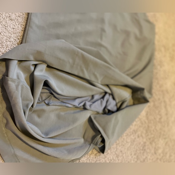 Contemporary Olive Clothing Apron Tunic Olive Green Sleeveless Dress One Size - Picture 10 of 12